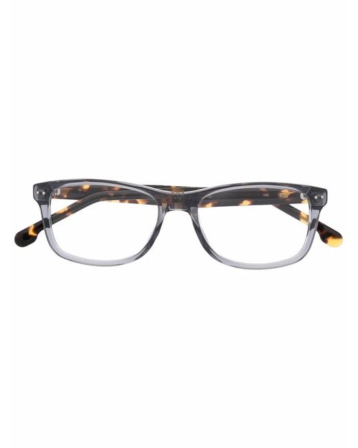 Carrera Brown Tortoiseshell-Effect Rectangle-Frame Glasses for men