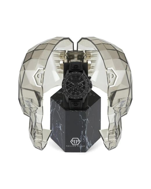 Philipp Plein Black Nobile Racing 43Mm for men