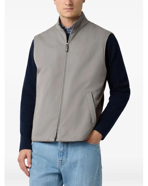 Tod's Gray Padded Vest for men
