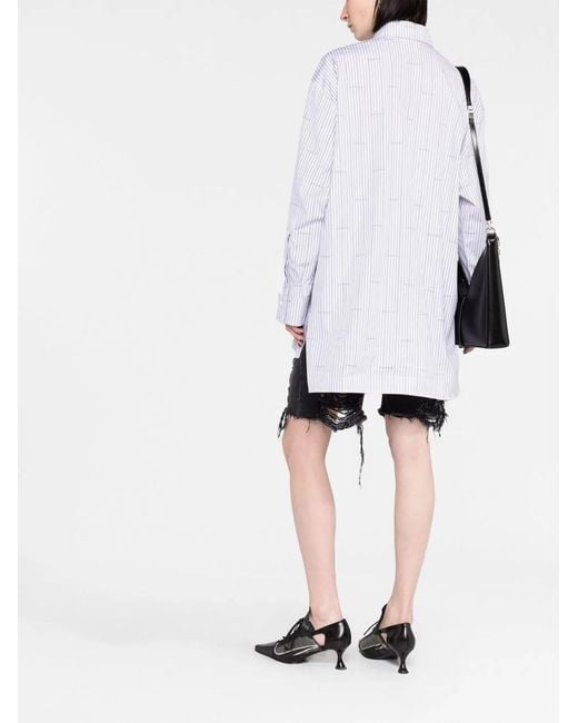 Givenchy White Tailored Striped Shirt