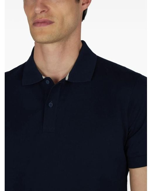 Paul & Shark Blue Short-Sleeve Polo Shirt for men
