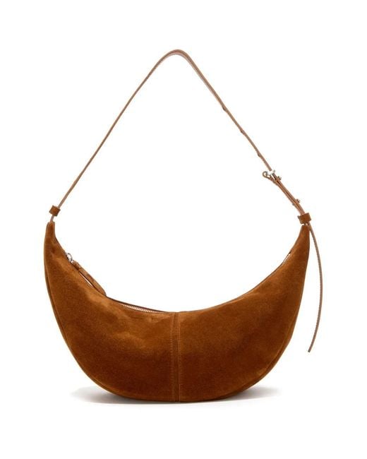 Proenza Schouler Brown Slide Suede Shoulder Bag - Women's - Calfskin