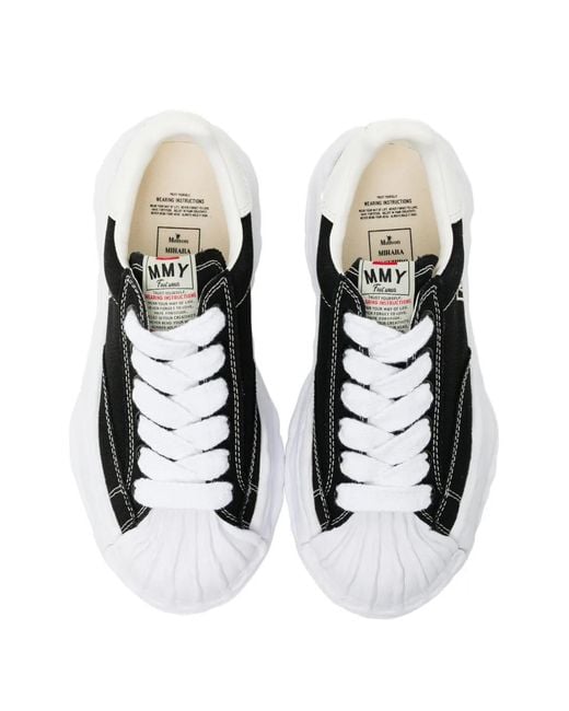 Maison Mihara Yasuhiro White Canvas Sneakers