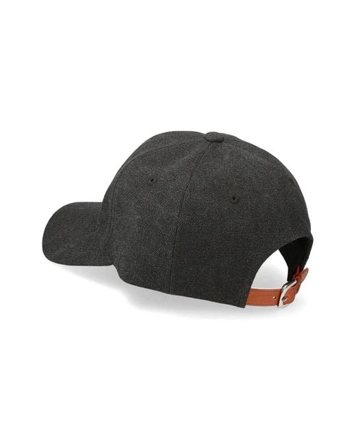 Premiata Black Logo-Embroidered Baseball Cap