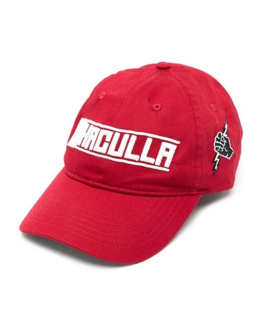 Haculla Red Super Premium Cotton Cap for men