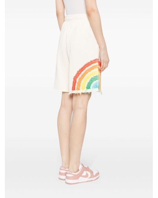 MIRA MIKATI Natural Rainbow Shorts aus Bio-Baumwolle