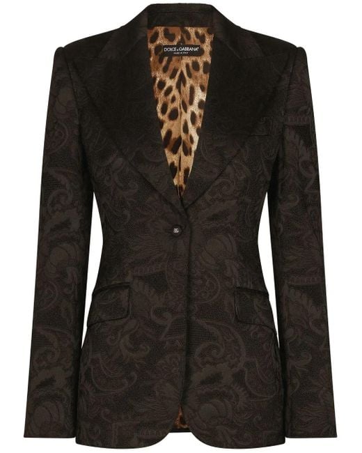 Dolce & Gabbana Black Single-breasted Blazer Jacket