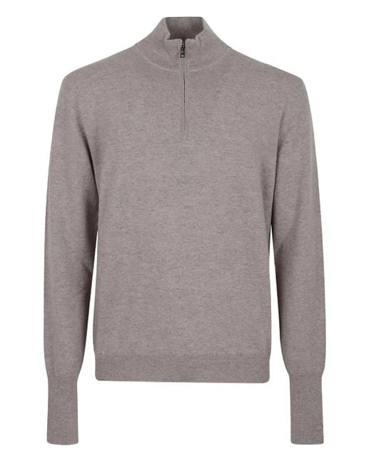 Pull À Col Zippé Ballantyne pour homme en coloris Gray