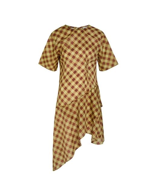 damson madder brown dress Damson Madder Harmony Sheer Midi dress
