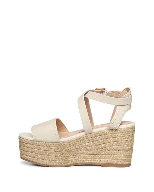 Liu Jo Natural Zeppe Bali Raffia-Wedge Leather Heeled Espadrilles
