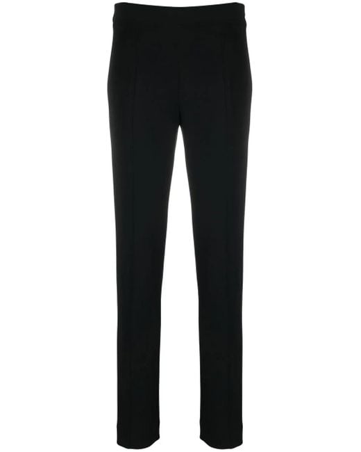 Proenza Schouler Black Bi-Stretch Crepe Slim Trousers