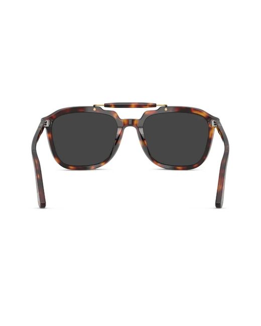 Persol Black Eckige Sonnenbrille