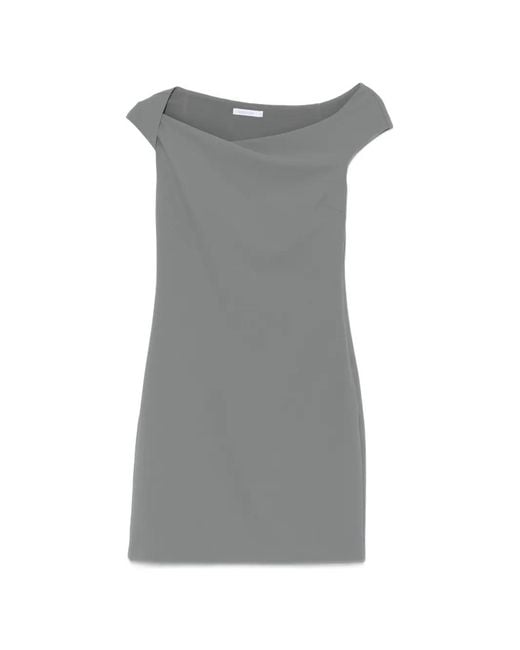 Patrizia Pepe Gray Mini Torçon Dress