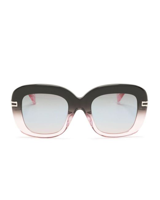 Vivienne Westwood Black Gradient Square-frame Sunglasses for men