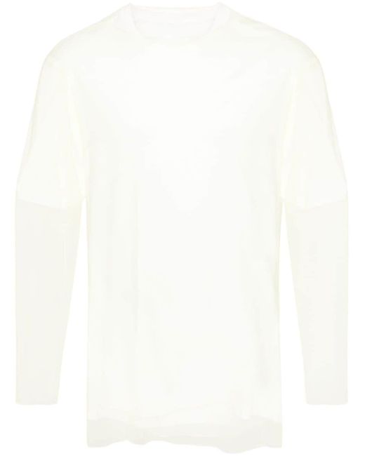 Jil Sander White Layered Long-sleeve T-shirt for men