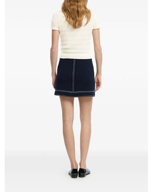 Barrie White Striped Top