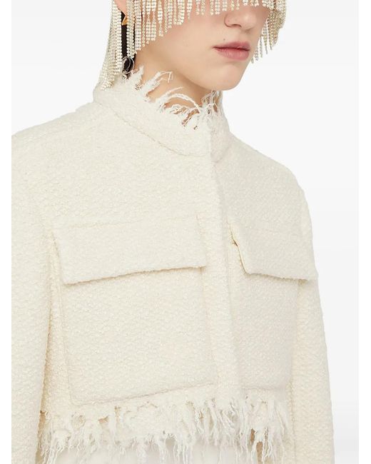 Jil Sander White Cropped Jacket