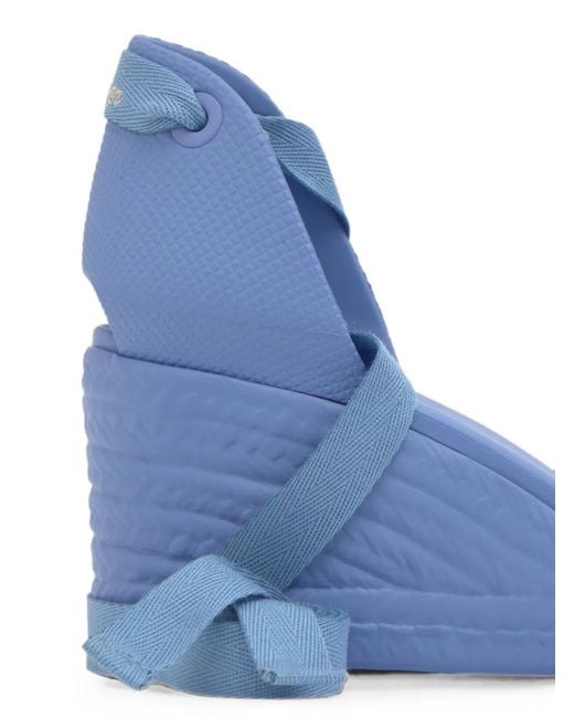 Castaner Blue Careen Wedge Espadrilles