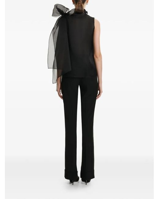 Lita Couture Black Brise Bow-Detail Blouse