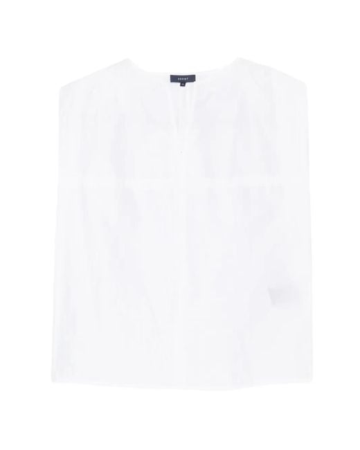 Soeur White Isalys V-Neck Top