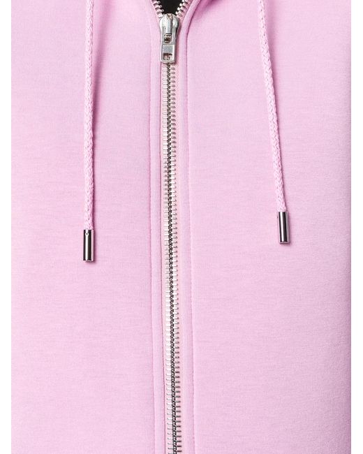 Givenchy Pink Zipped Hooded Jacket