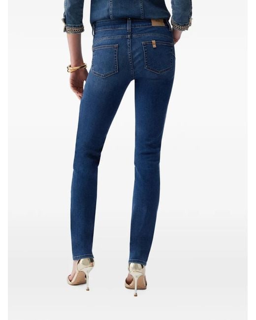 Liu Jo Blue Dark Denim Explosion Jean Pant