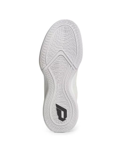 Adidas White Dame Wave-Effect Panelled Sneakers for men