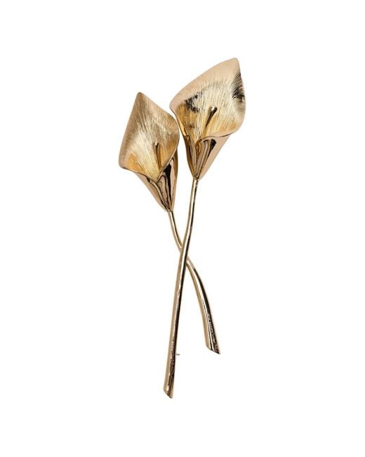 Carolina Herrera White Calla Lily Brooch