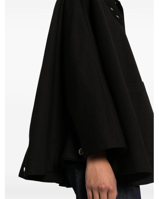 Dorothee Schumacher Black Luxury Layer Cotton Coat