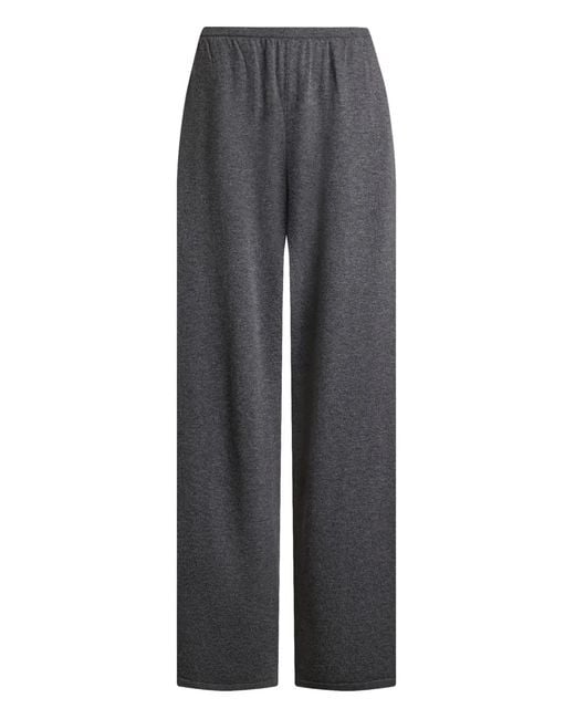 12 STOREEZ Gray Mélange Knitted Trousers