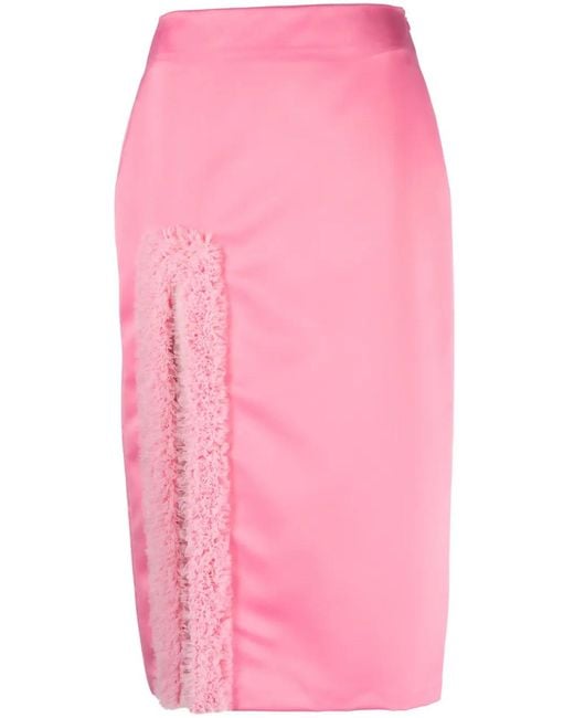 Viktor & Rolf Pink Hollywood Dream Slit Midi Skirt
