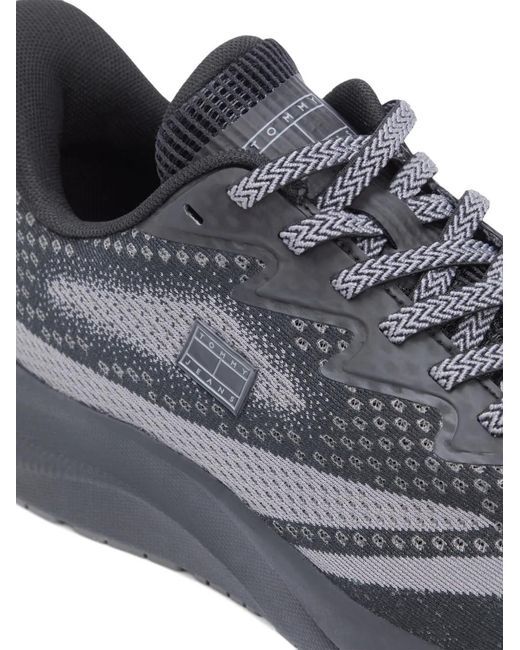 Tommy Hilfiger Blue Baskets À Empiècements for men