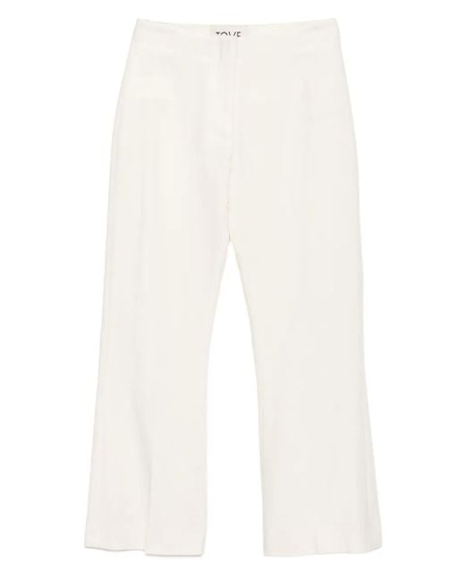 TOVE White Talia Trousers