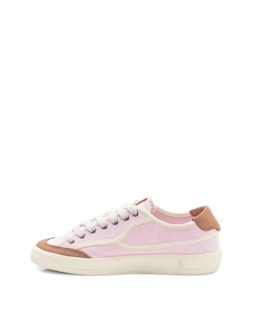 Autry Pink Windscape Panelled Sneakers