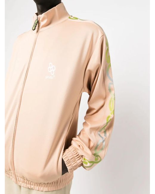 Gcds Pink Reflective Logo-Print Sweatshirt for men