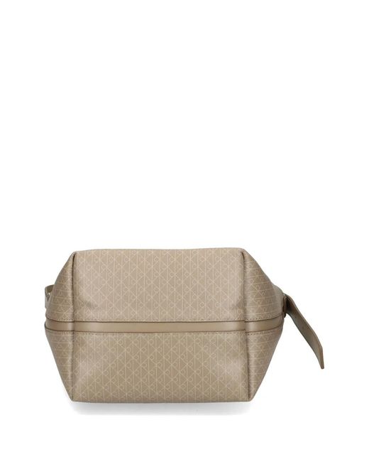 Calvin Klein White All-Over Patterned Shoulder Bag