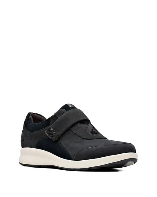 Clarks Black Adorn Strap Sneakers