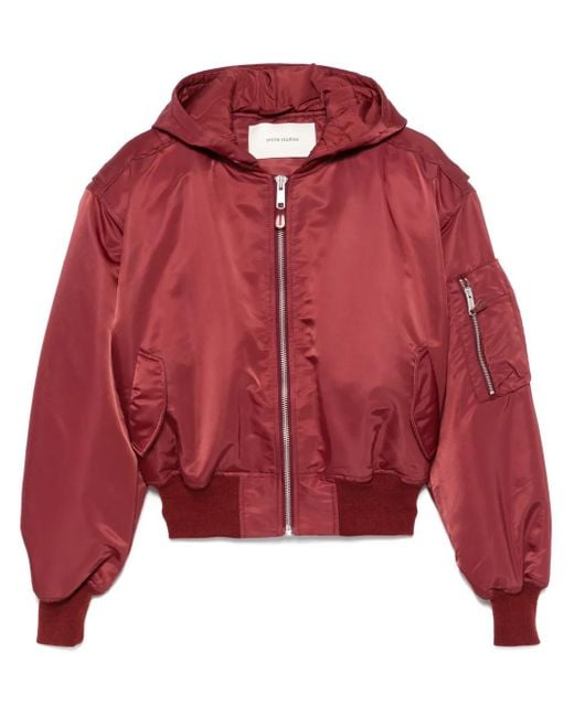 Entire studios Red Broad Bomber Jacket