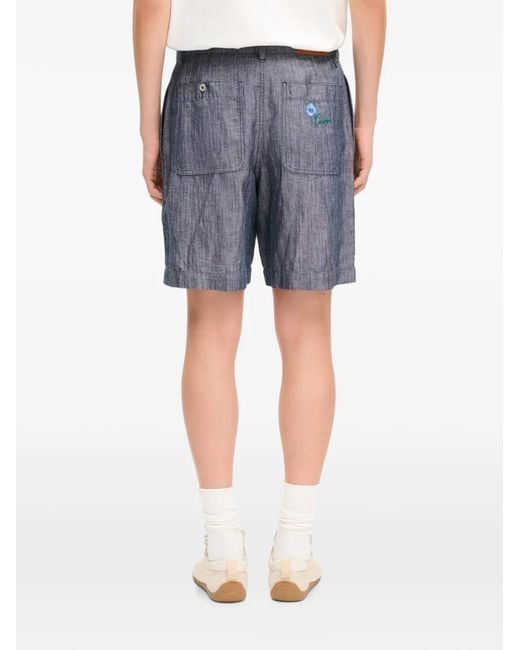 KENZO Gray Tulip Bermuda Shorts for men
