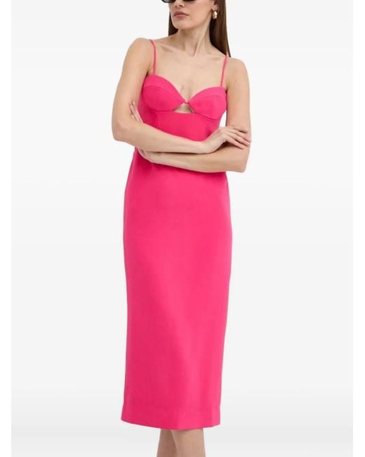 Abito Midi Con Cut-Out di Bardot in Pink