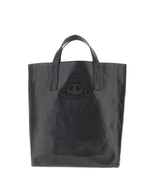 Vivienne Westwood Orb-Embellished Tote Bag in Black | Lyst