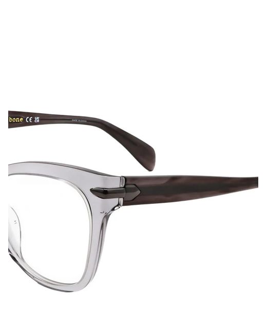 Rag & Bone Gray Cat-Eye Glasses