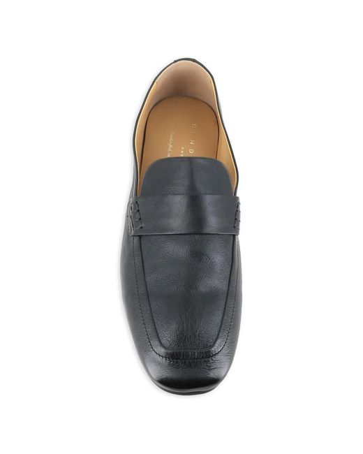 Henderson Gray Square-Toe Leather Loafers for men