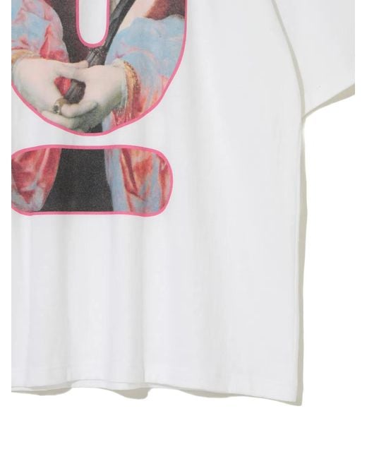 Undercover White T-Shirt À Imprimé Graphique for men