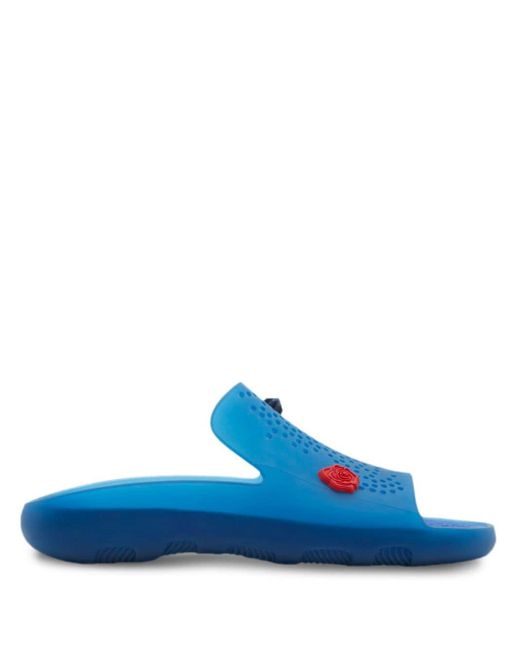 Burberry Stingray Charm embellished Slides in Blue for Men Lyst UK