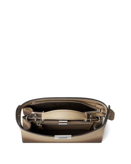 Fendi Brown Small Peekaboo Iseeu Leather Shoulder Bag for men