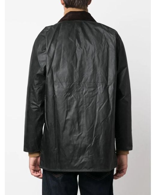 Barbour Black Dark Green Cotton Jacket for men