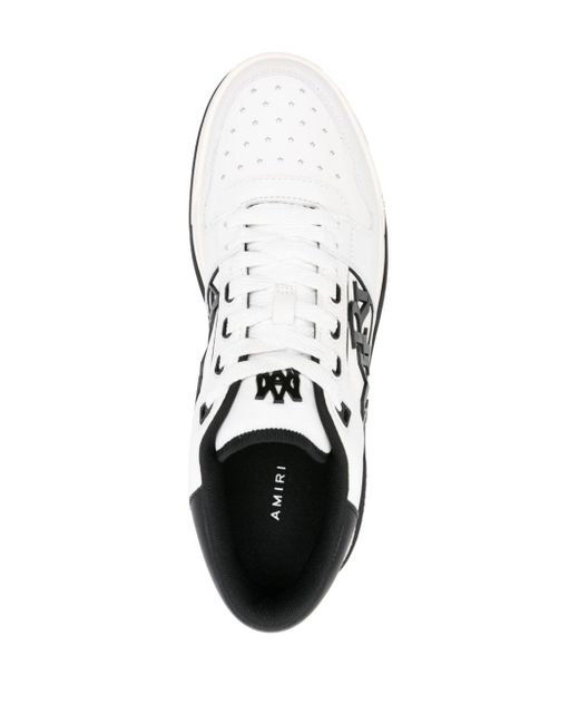 Amiri Classic Low Sneakers aus Leder mit Logodetail und Besatz aus Veloursleder und Gummi in White für Herren