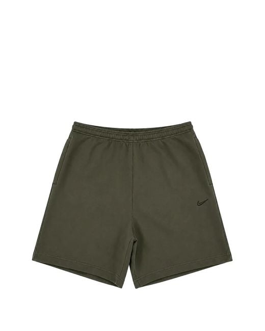 Nike Green Logo-Embroidered Shorts for men