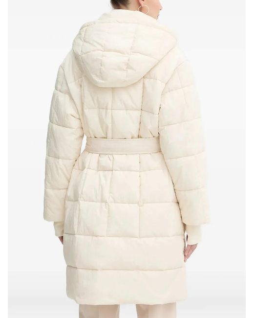ARMANI EXCHANGE Natural Hooded Belted Coat